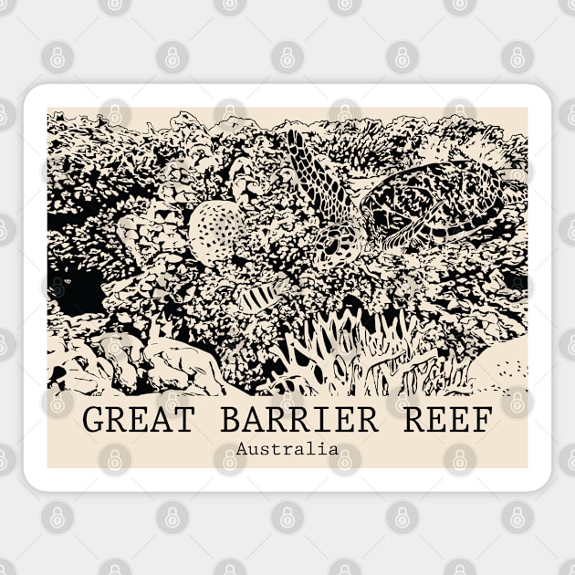 Great Barrier Reef - Australia Magnet by Lakeric